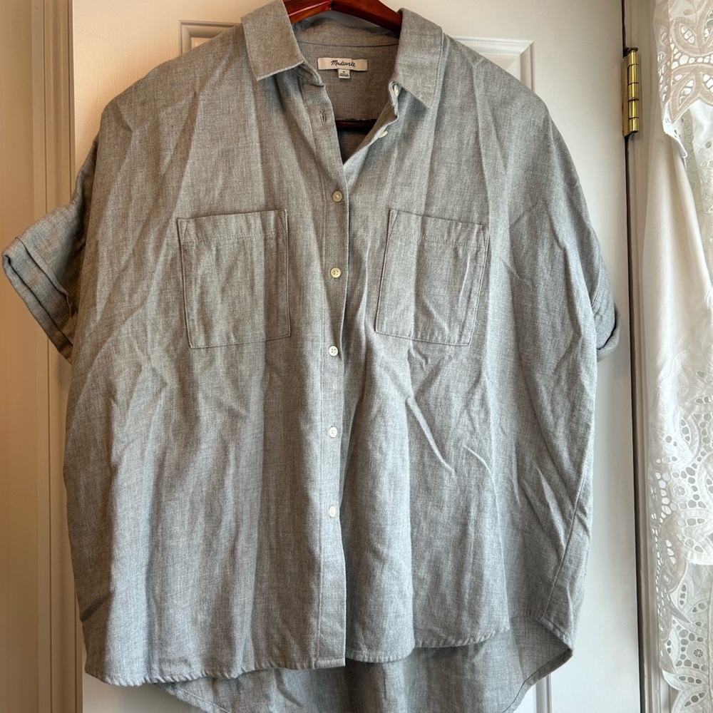 Madewell Light Gray Collared Shirt